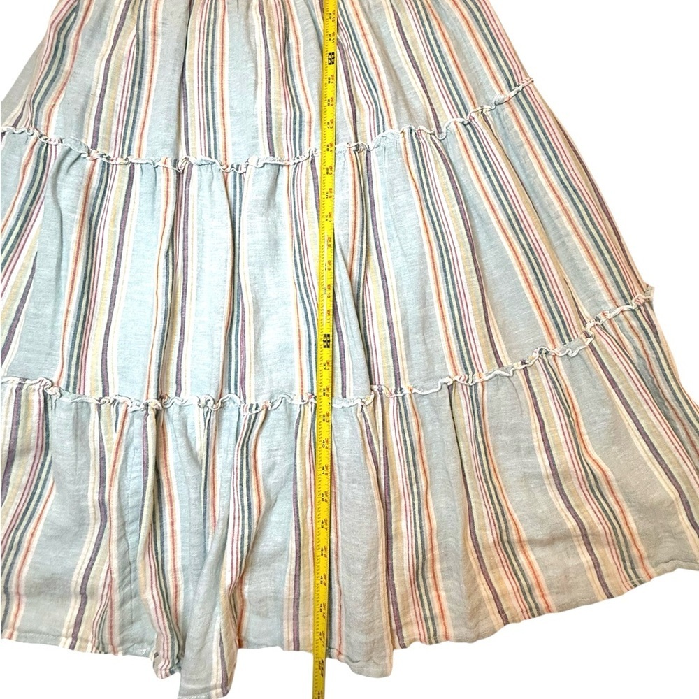 Rails Amellia Sag Harbour Tiered Striped Short Sleeve Midi Dress Large - Picture 8 of 8